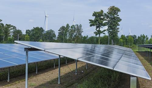 Wind and solar array