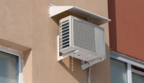 Heat pump outside of California home