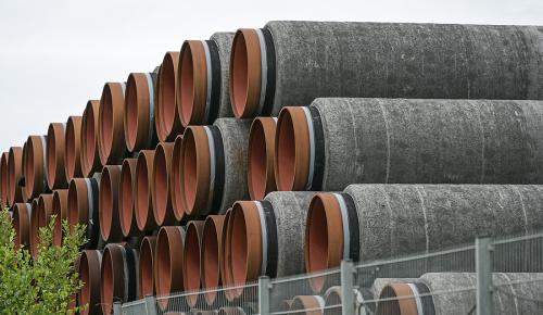 Abandoned Nord Stream 2 pipeline equipment