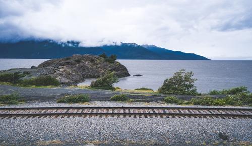 Beluga Point along Alaska's Railbelt Region