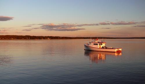 Lobster boat in Nova Scotia 