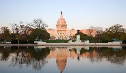 Washington DC at sunset 