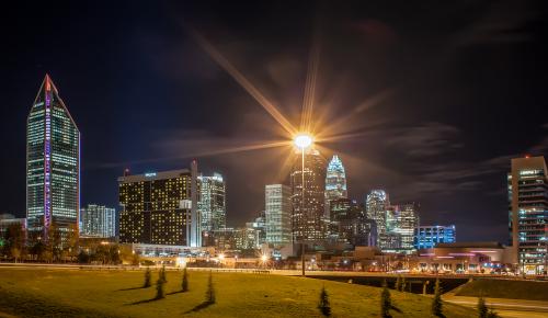 Charlotte NC at night