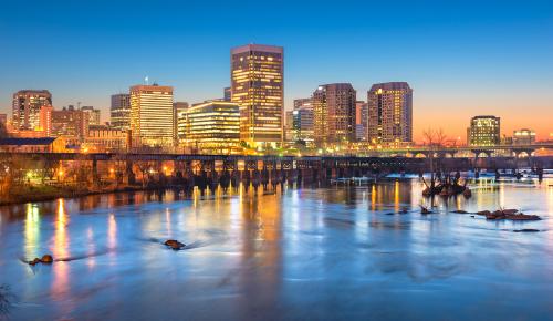 Richmond Virginia at night