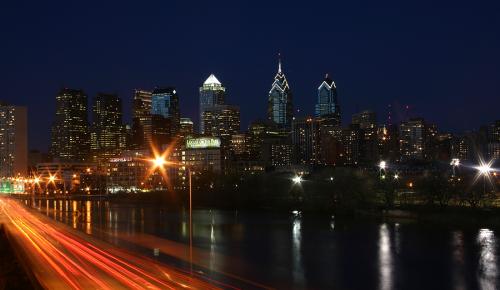 Philly at night
