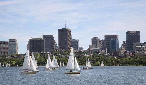 Sailboats on the Charles