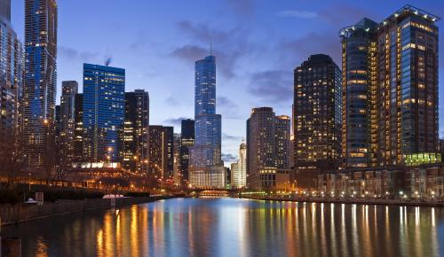 Chicago at night 