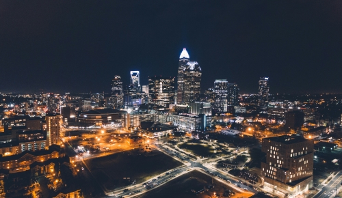 Charlotte, NC at night