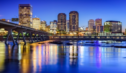 Richmond Virginia at night
