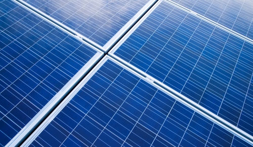 Solar panel close-up