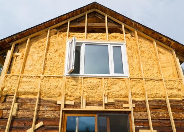 Spray foam insulation